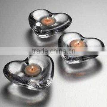 Romantic crystal crafts small crystal candle holder