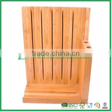 2015 high quality bamboo knife block