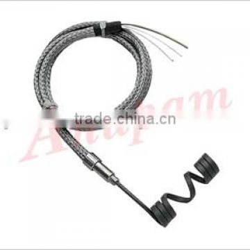 spring coil heater hot runner heater with stailess steel flexible cable