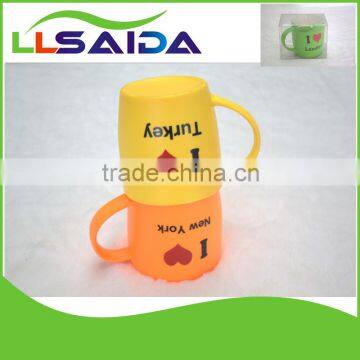 Porcelain insulated mug saida colourful coffee mugs