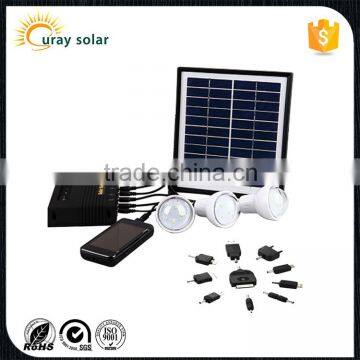 Patent design solar led systems for charging mobile phone with 3 led bulbs