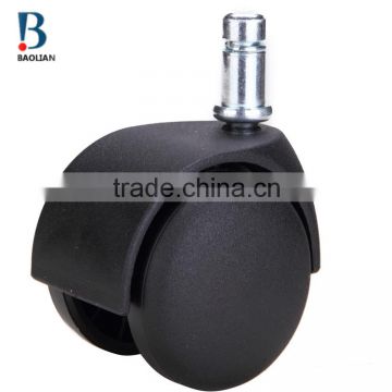 shenzhen BL wholesale 2"black flat swivel nylon furniture caster wheels for round table