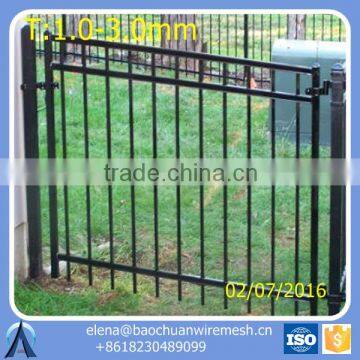 Powder Coated Villa Security Zinc Tubular Steel Fence For Sale