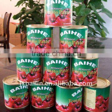 HOT!! 198g canned tomato recipe brix 28-30, China supplier