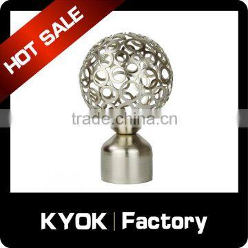 KYOK 19mm Decoration Rod Finial,curtain Rod Finial,curved Shower Curtain Rod