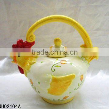 Easter ceramic chicken porcelain tea pot