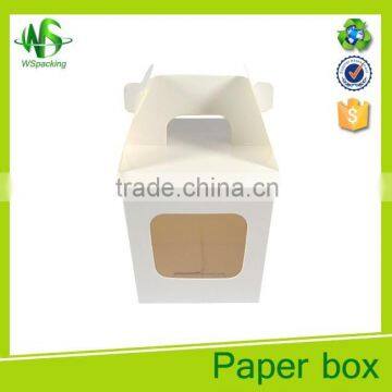 High quality good price kraft paper nut packing box with window