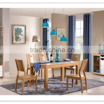 Modern walnut dining room set furniture