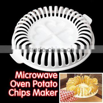 High Quality DIY Low Calories Microwave Oven Fat Free Potato Chips Maker