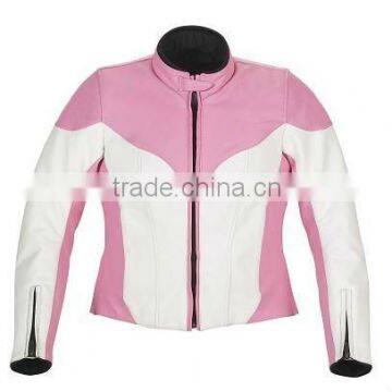 Ladies Pink Motorbike Jacket