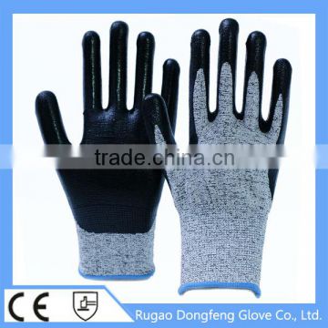 13g nitrile cut resistant gloves/working gloves