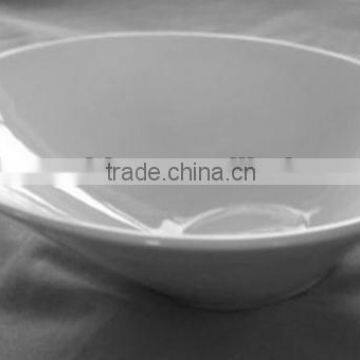 ceramic whiteware bone china for hotel resturant Oblique mouth bowl hotel ware