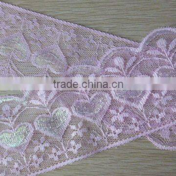 Polyester lace neck trim 8cm lace trim