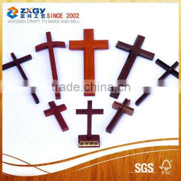 Olive Wood Small Jerusalem Jewelry Cross Pendant