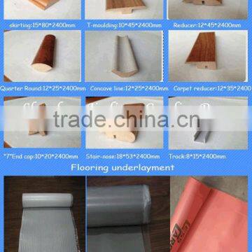 18mm Light Dark Color Laminate Flooring Stair Treads