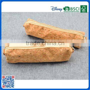 Wholesale new material unisex fancy cork pencil bags rectangular pencil case pencil bag