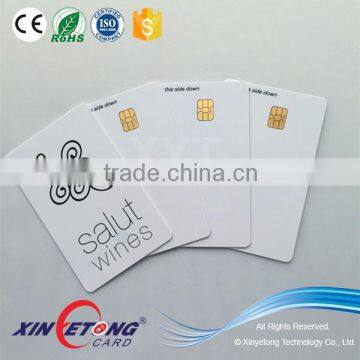 Manufacture glossy smart IC card SLE5528 Printing Contact Cards