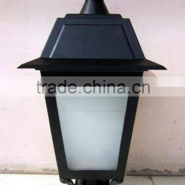 Cast Aluminum Street Lamp Round Lamp Holder With PC Cover photo-5