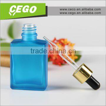 e-liquid 50ml 60ml alumuium cap rectangular label printing glass dropper bottle