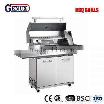 6 Main Burner Stainless Steel Gas Grill With Glass Lid photo-3