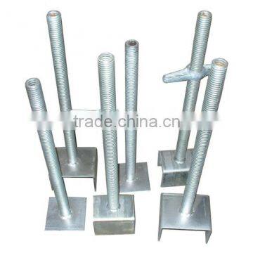 Q235 Solid and Hollow Adjustable Steel Scaffolding Screw Jack Base for Construction