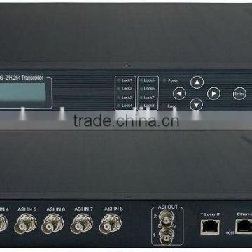 mpeg-2 h.264 TS IP transcoder(ASI in,ASI+IP out)