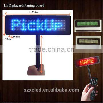 Multilingual Rechargeable Electronics Programable LED Placard/Paging Board/Pick-up Card/ Picking Cards Display photo-3