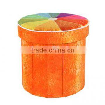 Octagonal Pomelo Foldable Storage Ottoman