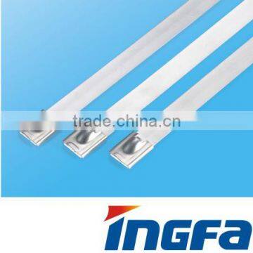 metal fasten cable tie ball self-lock length from 150mm to 1000mm