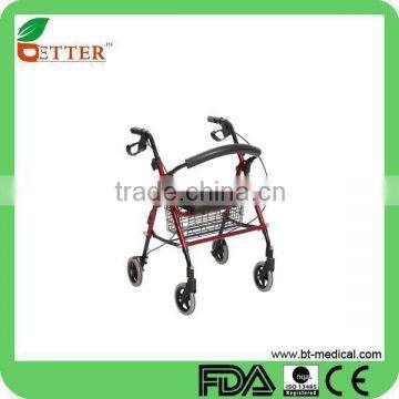 Guangdong Aluminum rollator walker with 4 wheels