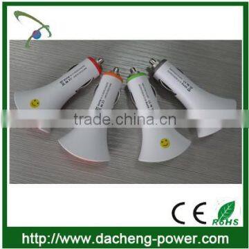5V 2.1A Fan Shape Design Usb Batteries Charger for Iphone 5