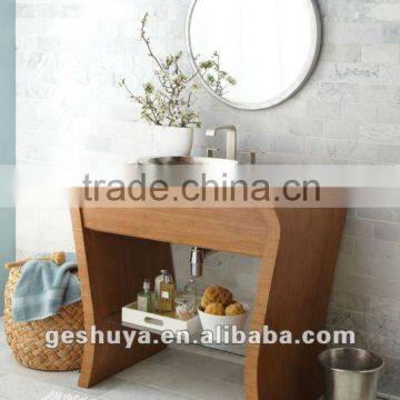 LB-JX2004 Modern bamboo bathroom vanity