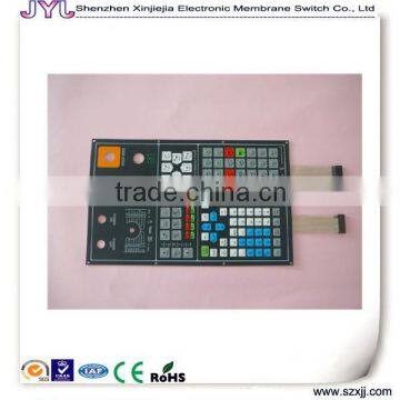 Embossed tactile membrane keypad