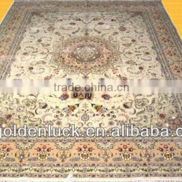 8x10ft kashmir wool and silk carpet