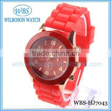 Cheap silicon rubber watch with good quality