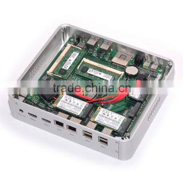 Fanless PC Intel Core i5 5200U 2.2G 12V HD5500 GPU i5 Good Computers Linux Server WiFi HDMI Support HD 4K Resolution photo-5