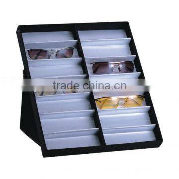 18 Piece Sunglass Eyewear Eye Wear Display Tray Case Stand