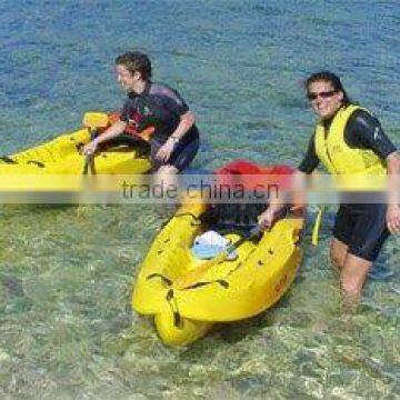 single seat kayak by rotational molding