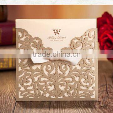 Laser cut wedding invitation card