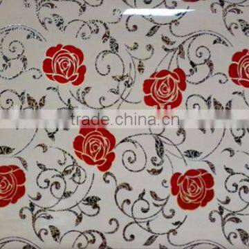 leather printed pvc tablecloth in roll simple golden style new arrival