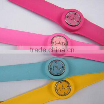 Fashion Rainbow Silicone Slap Sport Quartz Watch For Gifts With Size Customized photo-5