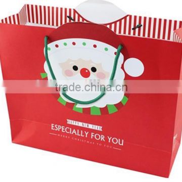 2016 Cheap christmas custom packaging paper bag printing