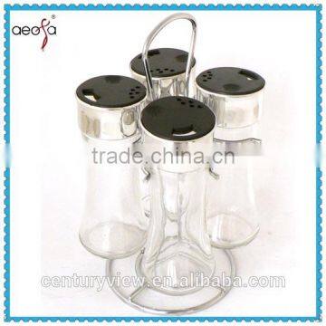 restaurant condiments glass cruet bottle condiment set