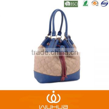 2014 Brand New PU Quilted Drawstring Handbags/Bags