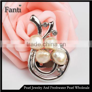 Cheap real pearl brooch wholesale