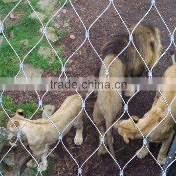 stainless steel animal enclosures rope mesh/zoo mesh