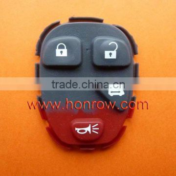 Lower Price GM 3+1 Button Rubber Key Pad,GM blank key auto key shell