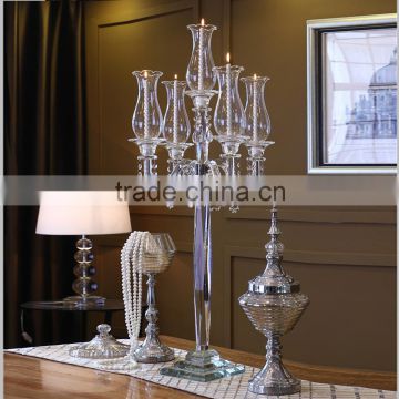 wholesale mexico decorative glass candle holder wedding candelabra