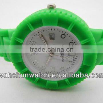 2013 Hot sale silicone watch, plastic case silicone band watch, japan movement watches