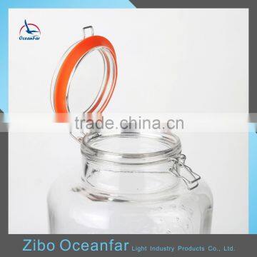 Eco-friendly Cock Embossed Glass Juice Beverage Dispenser Clear Glass Demijohn With Tap photo-6